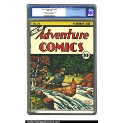 New Adventure Comics #24 (DC, 1938) CGC VG- 3.5 Cream to off-white pages. New Adventure finally m...