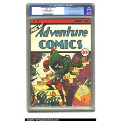 New Adventure Comics #29 Mile High pedigree (DC, 1938) CGC NM+ 9.6 Off-white to white pages. Crei...