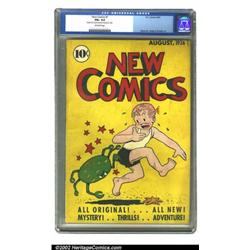 New Comics #7 (DC, 1936) CGC FN+ 6.5 Off-white pages. This issue begins the traditional glossy co...