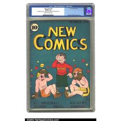 New Comics #9 (DC, 1936) CGC FN/VF 7.0 Cream to off-white pages. The early stages of evolution of...