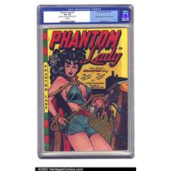 Phantom Lady #17 (Fox, 1948) CGC VF+ 8.5 Pink pages. This classic Matt Baker bondage cover is on...