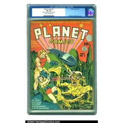 Planet Comics #5 (Fiction House, 1940) CGC VF- 7.5 Cream to off-white pages. On this Eisner/Fine...