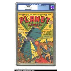 Planet Comics #9 (Fiction House, 1940) CGC VF+ 8.5 Cream to off-white pages. This wild Viscardi c...