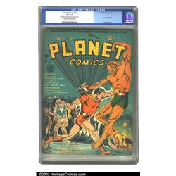 Planet Comics #12 (Fiction House, 1941) CGC VF 8.0 Cream to off-white pages. Flint springs into a...