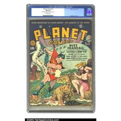 Planet Comics #14 (Fiction House, 1941) CGC FN 6.0 Off-white pages. Buzz Crandall swings into act...