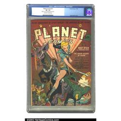 Planet Comics #21 (Fiction House, 1942) CGC VF- 7.5 Off-white to white pages. Princess Vara rules...