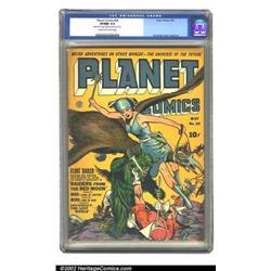 Planet Comics #24 (Fiction House, 1943) CGC VF/NM 9.0 Cream to off-white pages. Our hero Flint Ba...