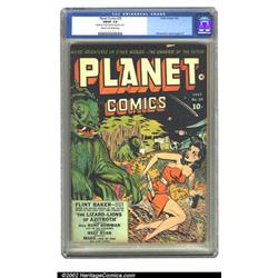 Planet Comics #25 (Fiction House, 1943) CGC FN/VF 7.0 Cream to off-white pages. Zolnerowich's las...