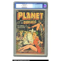 Planet Comics #33 (Fiction House, 1944) CGC VF- 7.5 Cream to off-white pages. A fantastic Renee c...