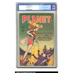 Planet Comics #38 (Fiction House, 1945) CGC FN+ 6.5 Off-white pages. Mysta of the Moon makes her...