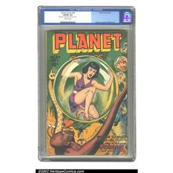 Planet Comics #44 (Fiction House, 1946) CGC VG/FN 5.0 Off-white pages. Trapped in giant bubbles,...