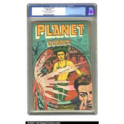 Planet Comics #49 (Fiction House, 1947) CGC FN+ 6.5 Cream to off-white pages. Auro, Lord of Jupit...