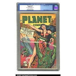 Planet Comics #51 (Fiction House, 1947) CGC VF/NM 9.0 Cream to off-white pages. Hunt Bowman is ba...