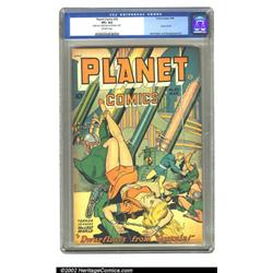 Planet Comics #53 (Fiction House, 1948) CGC VF+ 8.5 Off-white pages. Here is a great bondage cove...