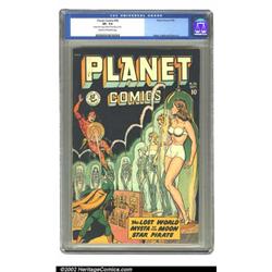 Planet Comics #56 (Fiction House, 1948) CGC VF- 7.5 Cream to off-white pages. Our hero must save...