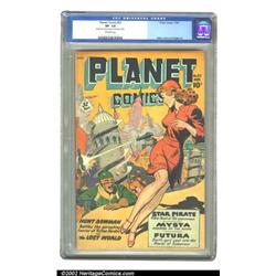 Planet Comics #57 (Fiction House, 1948) CGC VF- 7.5 Off-white pages. Hunt Bowman battles the spre...