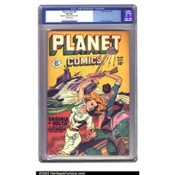 Planet Comics #60 (Fiction House, 1949) CGC VF 8.0 Off-white pages. A great futuristic submarine...