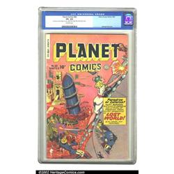 Planet Comics #63 (Fiction House, 1949) CGC VF+ 8.5 Off-white pages. Hunt Bowman battles to prese...