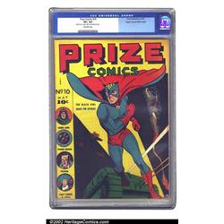 Prize Comics #10 Mile High pedigree (Prize, 1941) CGC VF+ 8.5 Off-white pages. A few minor dings...