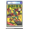 Image 1 : Prize Comics #14 (Prize, 1941) CGC VF 8.0 Cream to off-white pages. The Black Owl swoops in to sa...