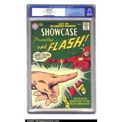 Showcase #8 (DC, 1957) CGC FN+ 6.5 Off-white pages. Flash faced off against Captain Cold in his s...