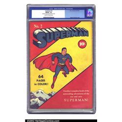 Superman #2 (DC, 1939) CGC FN/VF 7.0 Cream to off-white pages. Superman's second issue followed i...