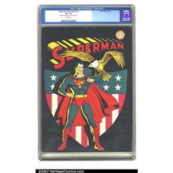 Superman Workbook #nn (DC, 1945) CGC VF- 7.5 White pages. Running 68 pages, this black and white...
