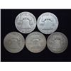 Image 2 : 1948-D,48-D,48-D,49-D & 54-S FRANKLIN HALF DOLLARS