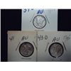 Image 1 : 1939-D,41 & 43-D MERCURY DIMES