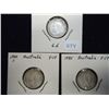 1943,44 & 45 AUSTRALIA SILVER 6 PENCE