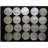 Image 2 : 20 ASSORTED 35% SILVER JEFFERSON WAR NICKELS