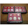 Image 1 : 1980,81 & 82 US PROOF SETS WITH BOXES