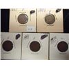 1887,89,90,91 & 93 INDIAN HEAD CENTS