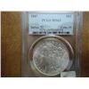 Image 1 : 1887 MORGAN SILVER DOLLAR PCGS MS63