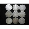 Image 1 : 9 ASSORTED 1840'S SEATED LIBERTY DIMES