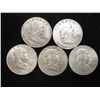 1948-D,49-D,52-D,53-D & 62-D FRANKLIN HALF DOLLARS