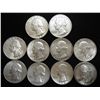 Image 1 : 10 ASSORTED 1960'S WASHINGTON SILVER QUARTERS