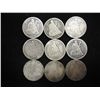 Image 1 : 9 ASSORTED 1870'S SEATED LIBERTY DIMES