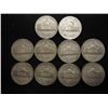 Image 2 : 10 ASSORTED 35% SILVER JEFFERSON WAR NICKELS