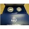 Image 2 : 1993-S US BILL OF RIGHTS 2 COIN PF SET BOTH SILVER