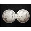 Image 1 : 1914-S & 15-S BARBER HALF DOLLARS