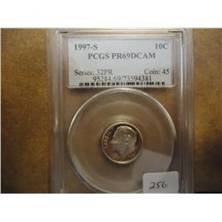1997-S ROOSEVELT DIME PCGS PR69 DCAM