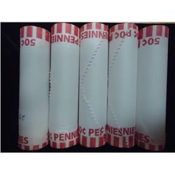 5 ROLLS 0F 2011-D LINCOLN SHIELD CENTS UNC