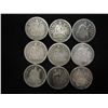 Image 1 : 9 ASSORTED 1850'S SEATED LIBERTY DIMES