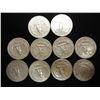 Image 2 : 10 ASSORTED 1960'S WASHINGTON SILVER QUARTERS
