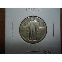 1924 STANDING LIBERTY QUARTER (VERY FINE)