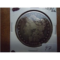 1890-CC MORGAN SILVER DOLLAR