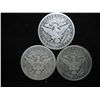Image 2 : 1911,12-D & 14-S BARBER HALF DOLLARS
