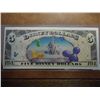 Image 2 : 2009 $5 DISNEY DOLLARS CRISP UNC