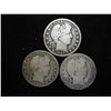 Image 1 : 1907,08-O & 09-S BARBER HALF DOLLARS